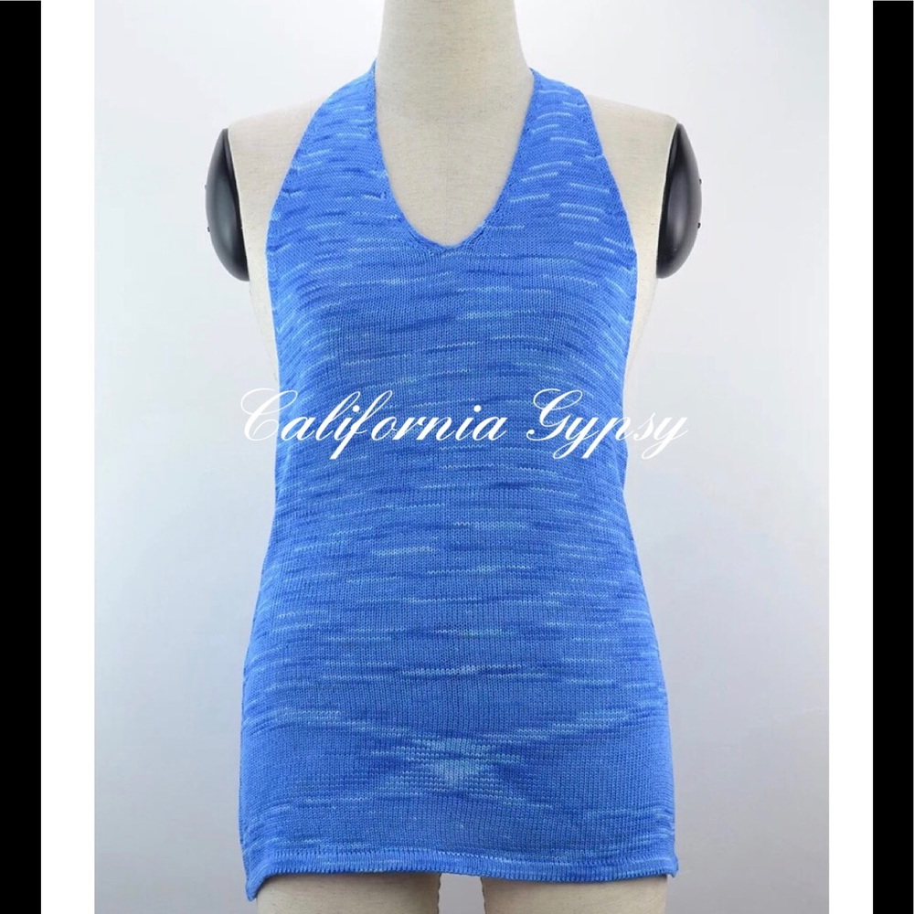 Tie Dye Knit Halter Dress - Picture 2 of 10